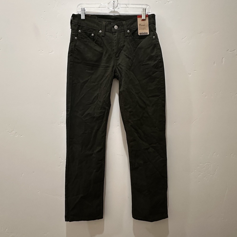 NWT Levis 514 Men's Straight Leg Stretch‎ Pants Jeans Hunter Green 30/32
